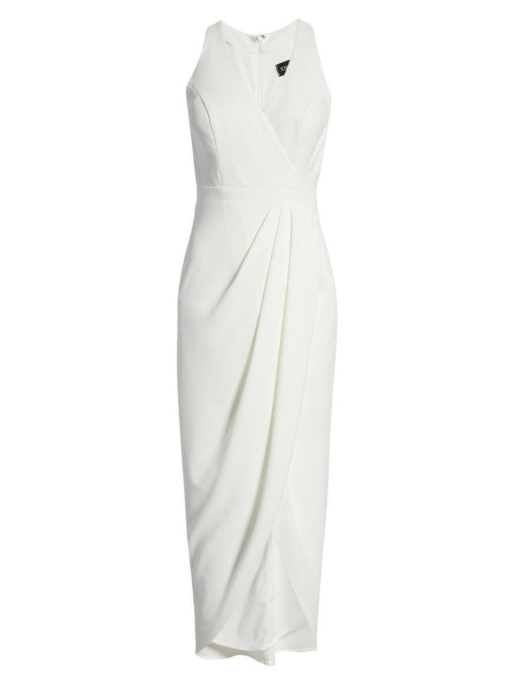 🆕XSCAPE Tulip Hem Sleeveless Gown Dress Ivory 2 - Picture 5 of 11